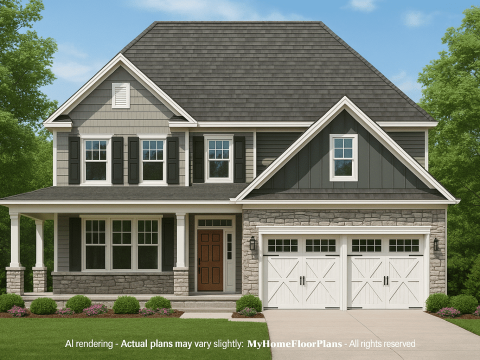 IMPORTANT Make the house as realistic as possible, landscape orientation, and display entire house. Do not off right or left side of house!