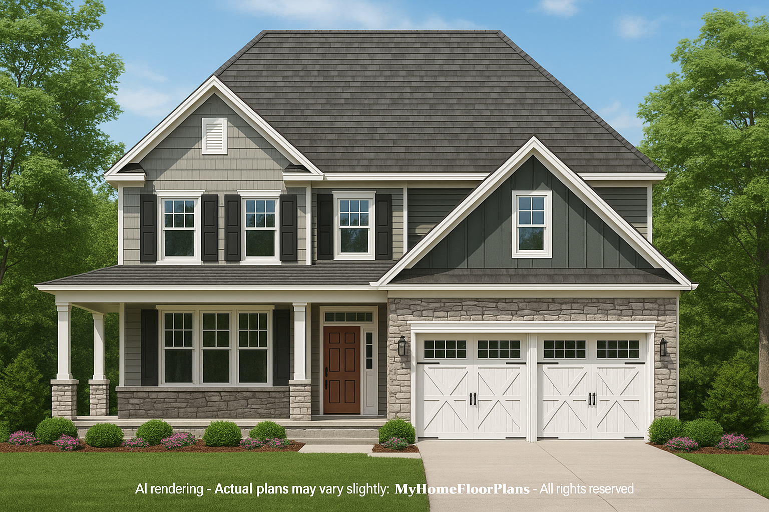 IMPORTANT Make the house as realistic as possible, landscape orientation, and display entire house. Do not off right or left side of house!