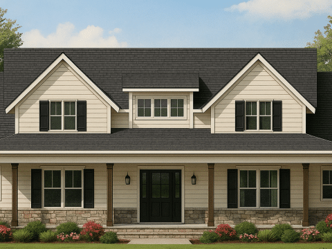 IMPORTANT Make the house as realistic as possible, landscape orientation, and display entire house. Do not off right or left side of house!