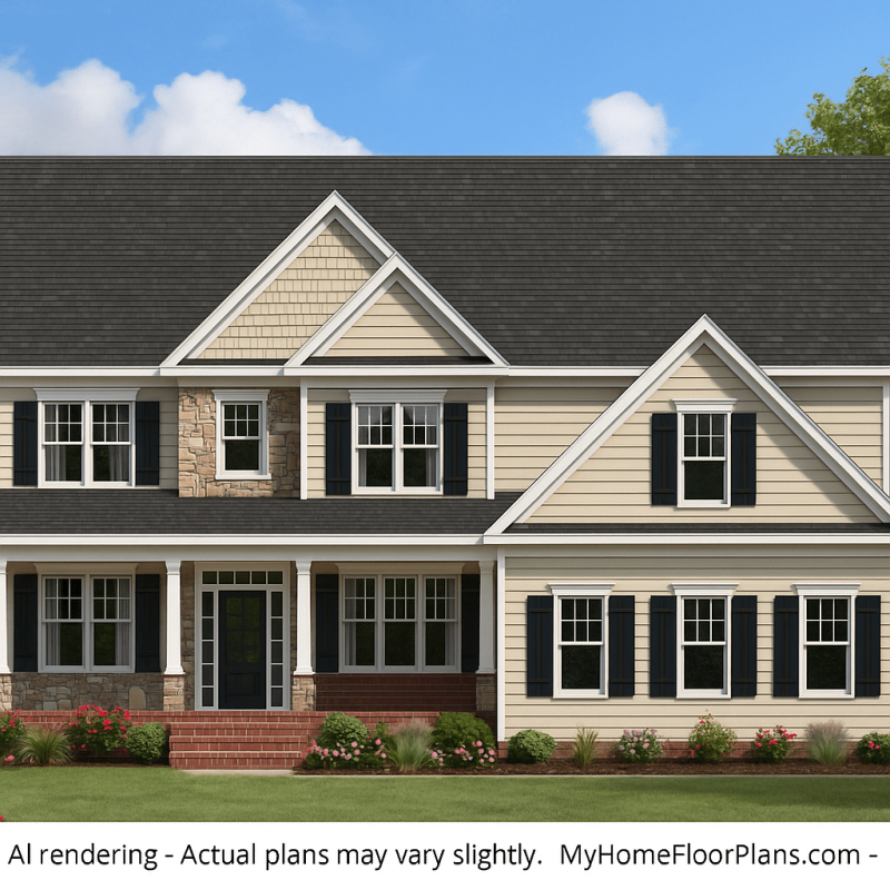 IMPORTANT Make the house as realistic as possible, landscape orientation, and display entire house. Do not off right or left side of house!