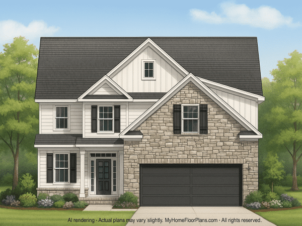 IMPORTANT Make the house as realistic as possible, landscape orientation, and display entire house. Do not off right or left side of house!