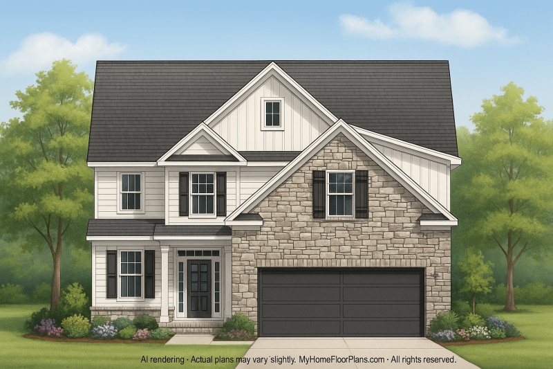 IMPORTANT Make the house as realistic as possible, landscape orientation, and display entire house. Do not off right or left side of house!