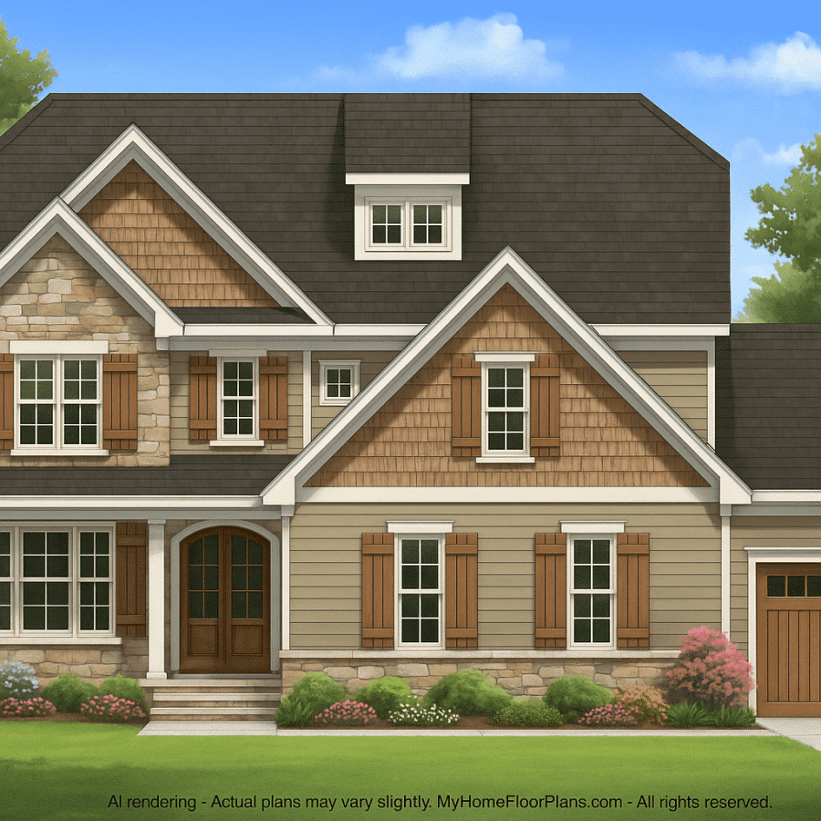 IMPORTANT Make the house as realistic as possible, landscape orientation, and display entire house. Do not off right or left side of house!