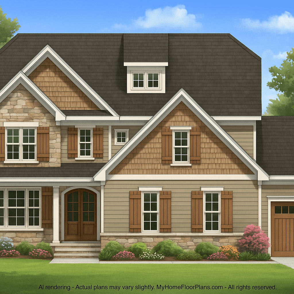 IMPORTANT Make the house as realistic as possible, landscape orientation, and display entire house. Do not off right or left side of house!