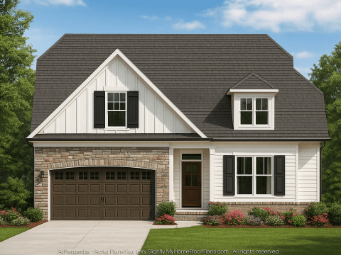 IMPORTANT Make the house as realistic as possible, landscape orientation, and display entire house. Do not off right or left side of house!