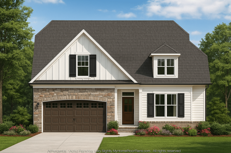 IMPORTANT Make the house as realistic as possible, landscape orientation, and display entire house. Do not off right or left side of house!