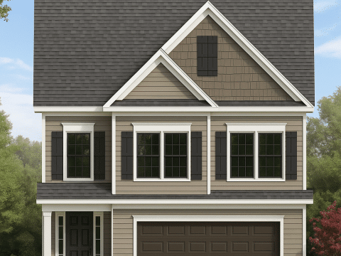 IMPORTANT Make the house as realistic as possible, landscape orientation, and display entire house. Do not off right or left side of house!