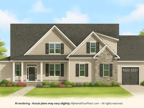 IMPORTANT Make the house as realistic as possible, landscape orientation, and display entire house. Do not off right or left side of house!