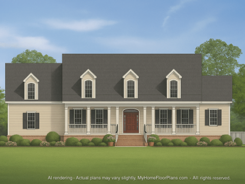IMPORTANT Make the house as realistic as possible, landscape orientation, and display entire house. Do not off right or left side of house!