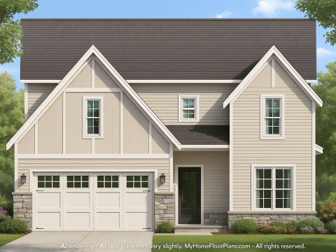 IMPORTANT Make the house as realistic as possible, landscape orientation, and display entire house. Do not off right or left side of house!