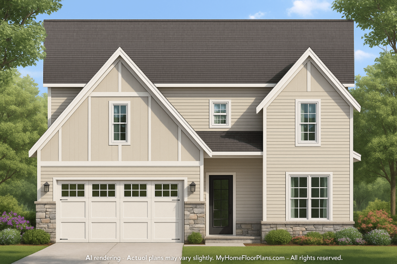 IMPORTANT Make the house as realistic as possible, landscape orientation, and display entire house. Do not off right or left side of house!
