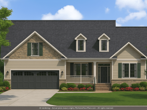 IMPORTANT Make the house as realistic as possible, landscape orientation, and display entire house. Do not off right or left side of house!
