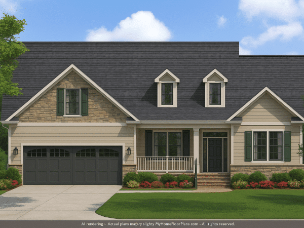 IMPORTANT Make the house as realistic as possible, landscape orientation, and display entire house. Do not off right or left side of house!