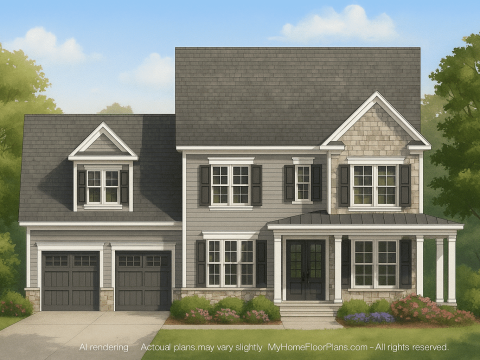 IMPORTANT Make the house as realistic as possible, landscape orientation, and display entire house. Do not off right or left side of house!