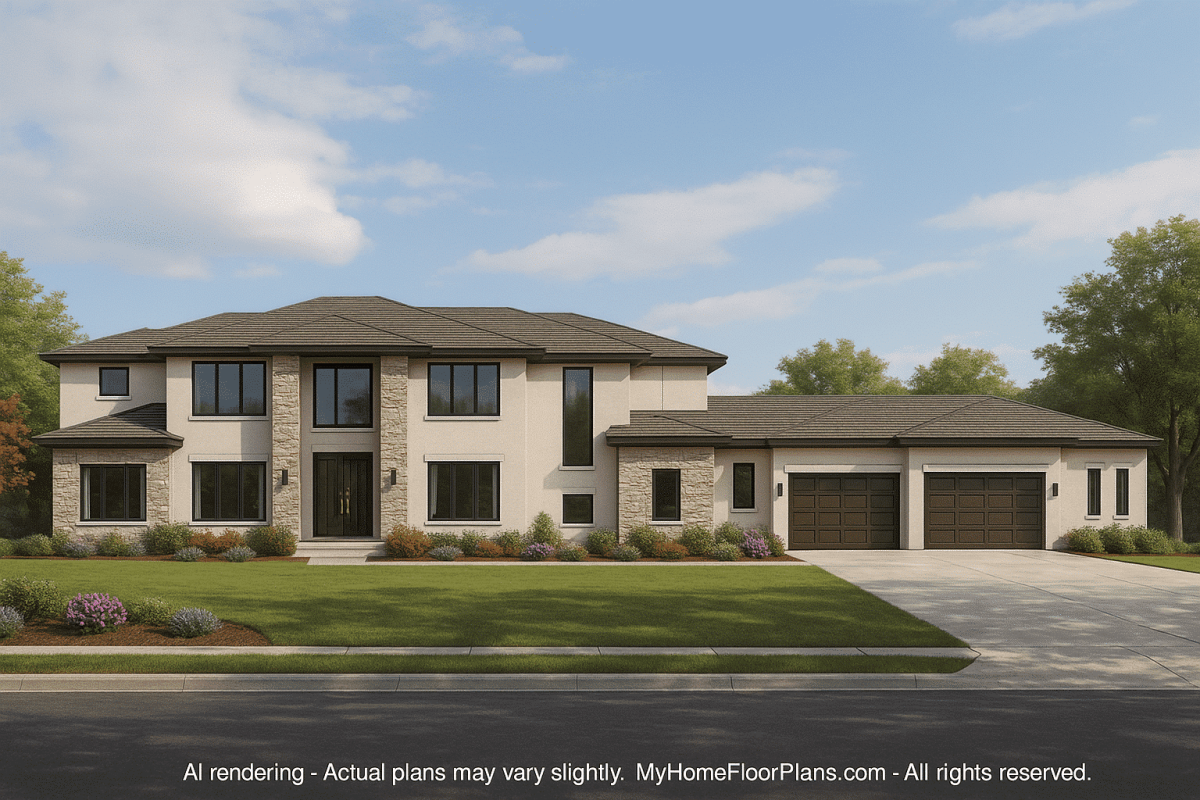 IMPORTANT Make the house as realistic as possible, landscape orientation, and display entire house. Do not off right or left side of house!
