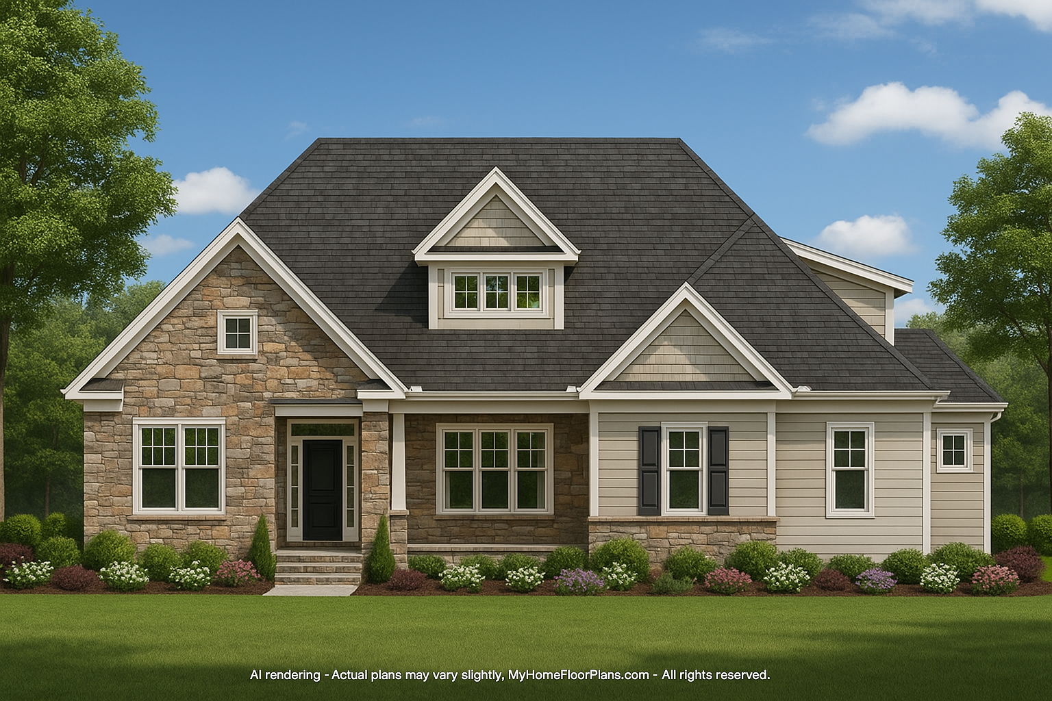 IMPORTANT Make the house as realistic as possible, landscape orientation, and display entire house. Do not off right or left side of house!