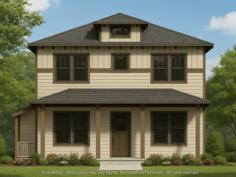 IMPORTANT Make the house as realistic as possible, landscape orientation, and display entire house. Do not off right or left side of house!