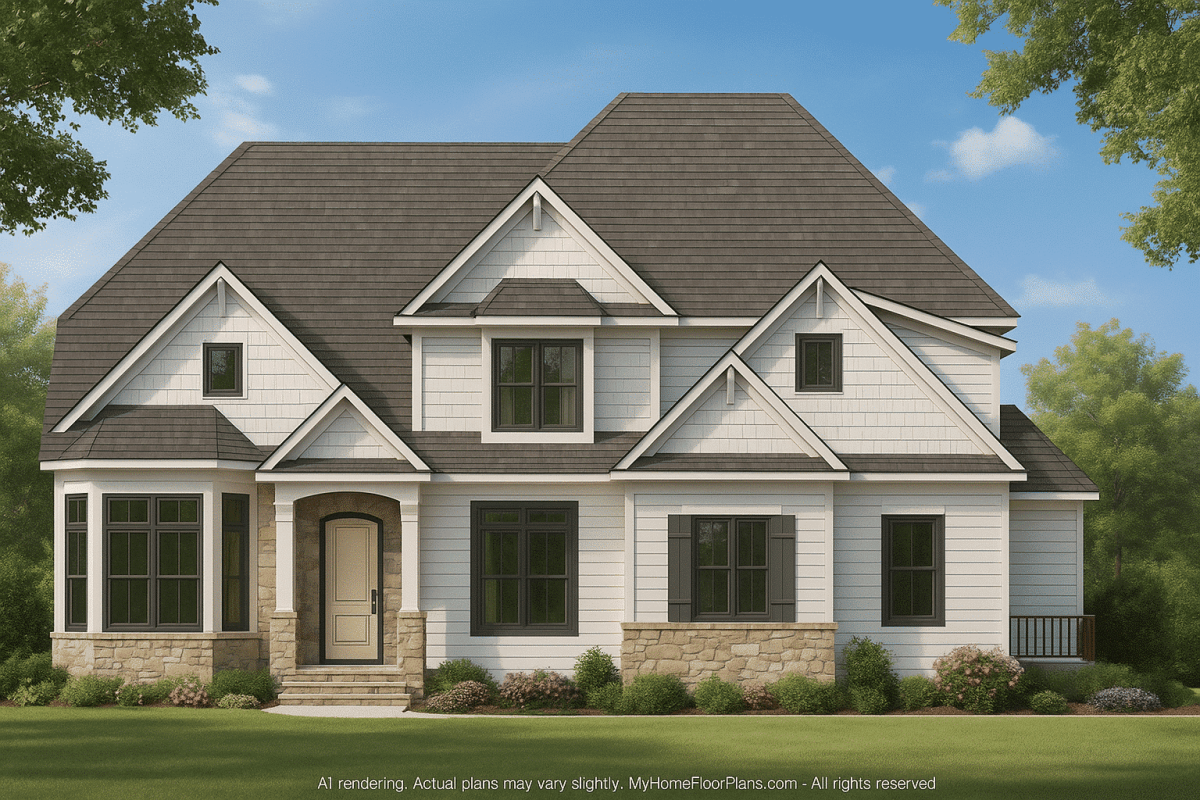 IMPORTANT Make the house as realistic as possible, landscape orientation, and display entire house. Do not off right or left side of house!