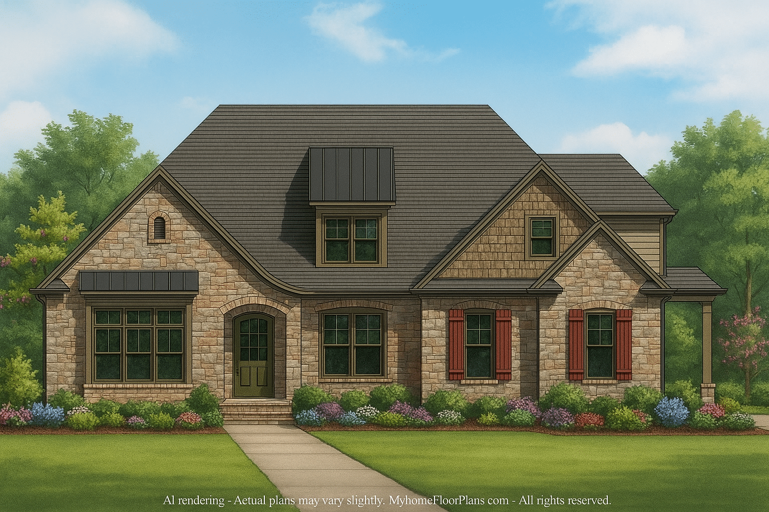 **IMPORTANT** Make the house as realistic as possible, landscape orientation, and display entire house. Do not off right or left side of house!