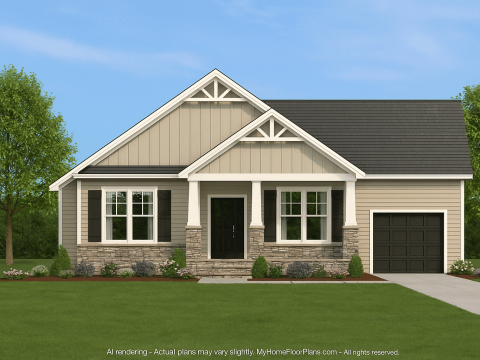 IMPORTANT Make the house as realistic as possible, landscape orientation, and display entire house. Do not off right or left side of house!