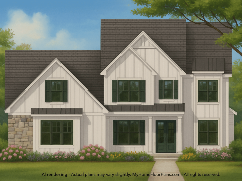 IMPORTANT Make the house as realistic as possible, landscape orientation, and display entire house. Do not off right or left side of house!