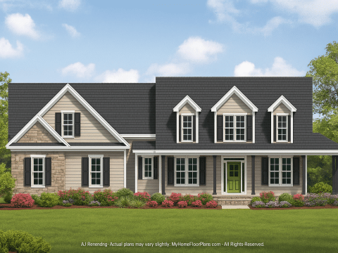 IMPORTANT Make the house as realistic as possible, landscape orientation, and display entire house. Do not off right or left side of house!