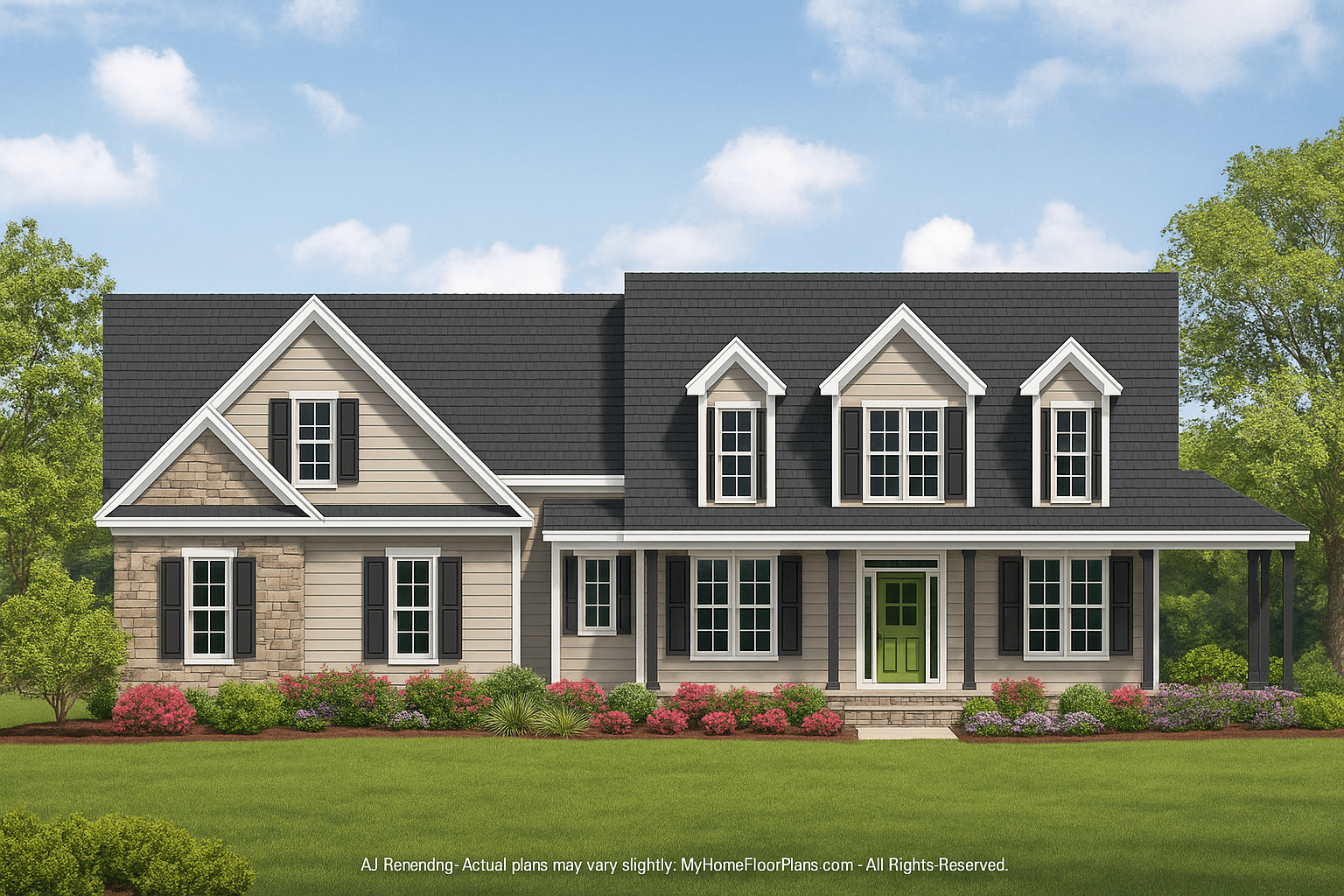 IMPORTANT Make the house as realistic as possible, landscape orientation, and display entire house. Do not off right or left side of house!
