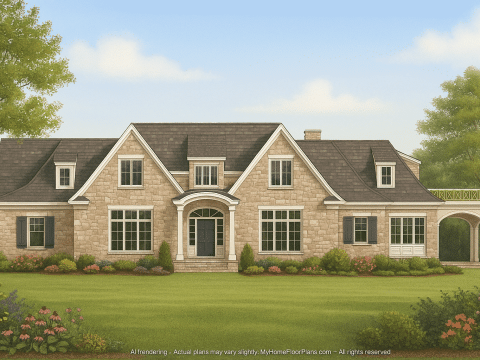IMPORTANT Make the house as realistic as possible, landscape orientation, and display entire house. Do not off right or left side of house!