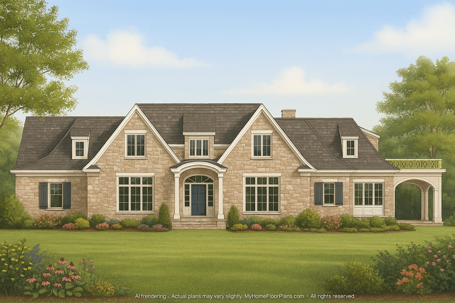 IMPORTANT Make the house as realistic as possible, landscape orientation, and display entire house. Do not off right or left side of house!