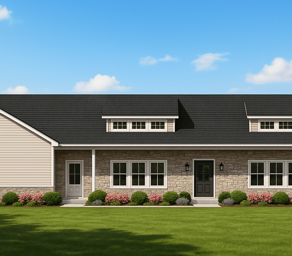 IMPORTANT Make the house as realistic as possible, landscape orientation, and display entire house. Do not off right or left side of house!