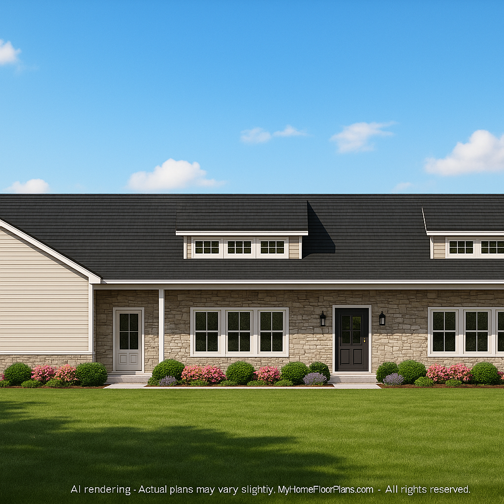 IMPORTANT Make the house as realistic as possible, landscape orientation, and display entire house. Do not off right or left side of house!