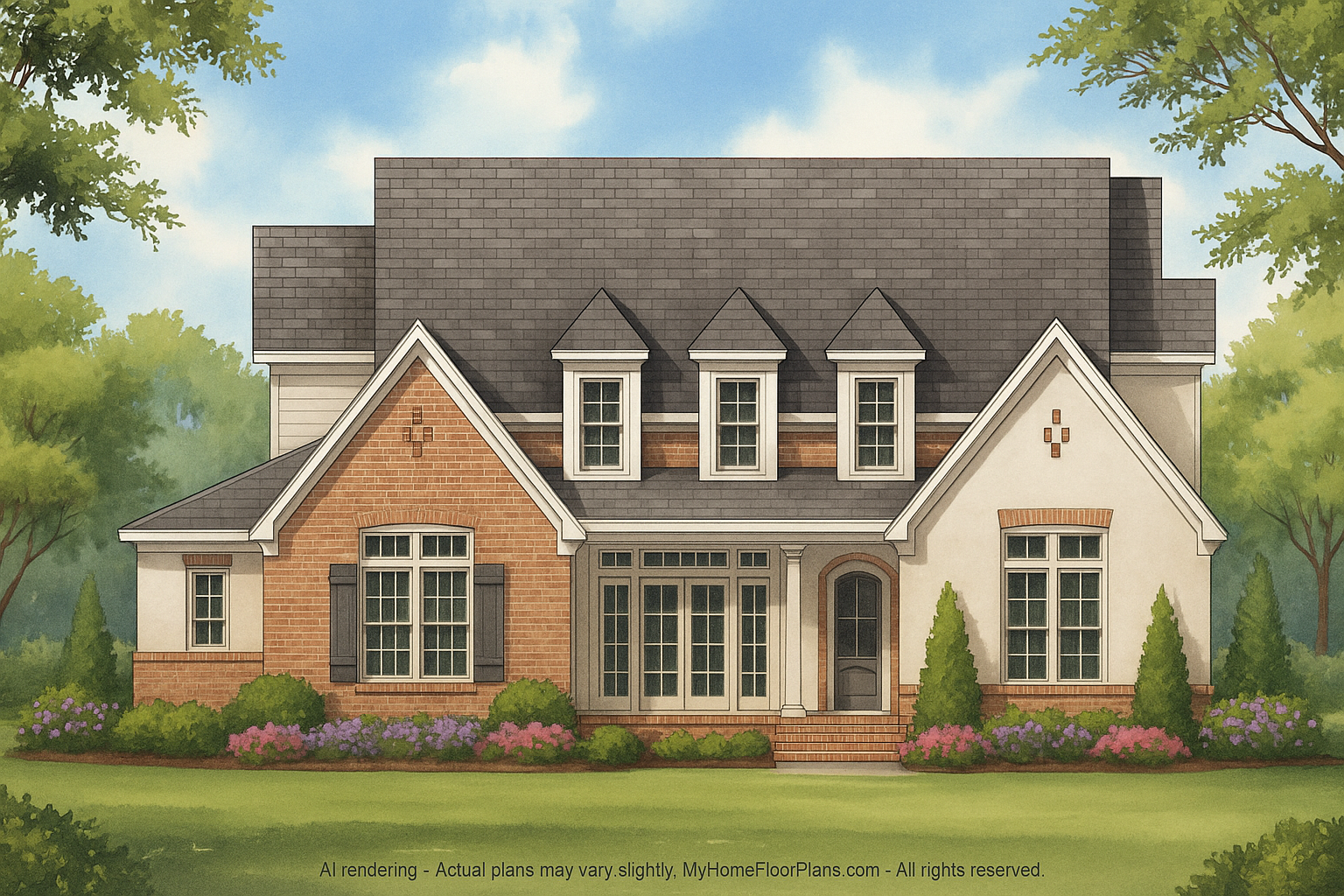 IMPORTANT Make the house as realistic as possible, landscape orientation, and display entire house. Do not off right or left side of house!
