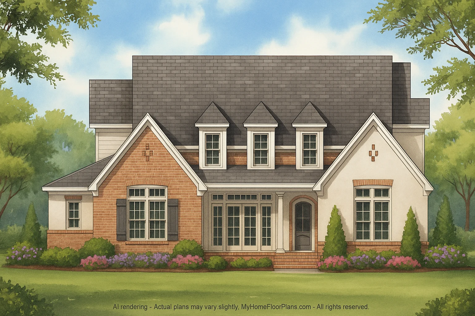 IMPORTANT Make the house as realistic as possible, landscape orientation, and display entire house. Do not off right or left side of house!