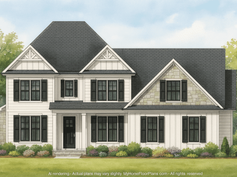 IMPORTANT Make the house as realistic as possible, landscape orientation, and display entire house. Do not off right or left side of house!