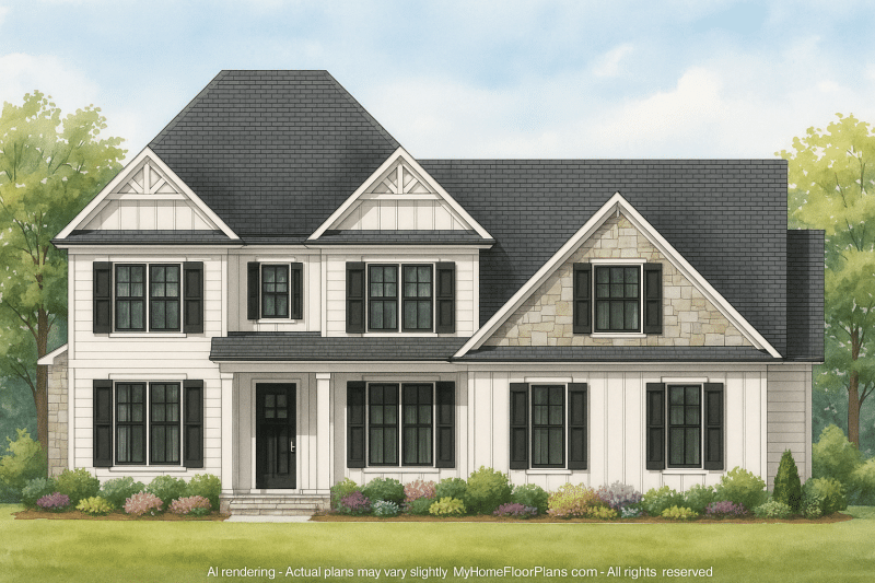 IMPORTANT Make the house as realistic as possible, landscape orientation, and display entire house. Do not off right or left side of house!