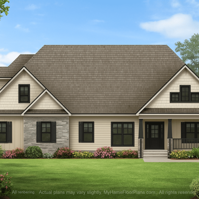 IMPORTANT Make the house as realistic as possible, landscape orientation, and display entire house. Do not off right or left side of house!