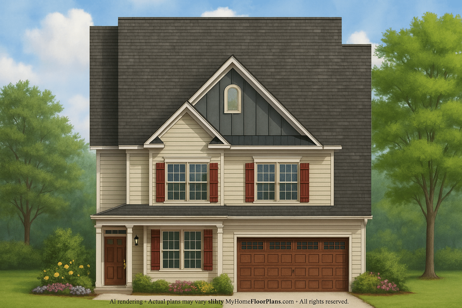 IMPORTANT Make the house as realistic as possible, landscape orientation, and display entire house. Do not off right or left side of house!