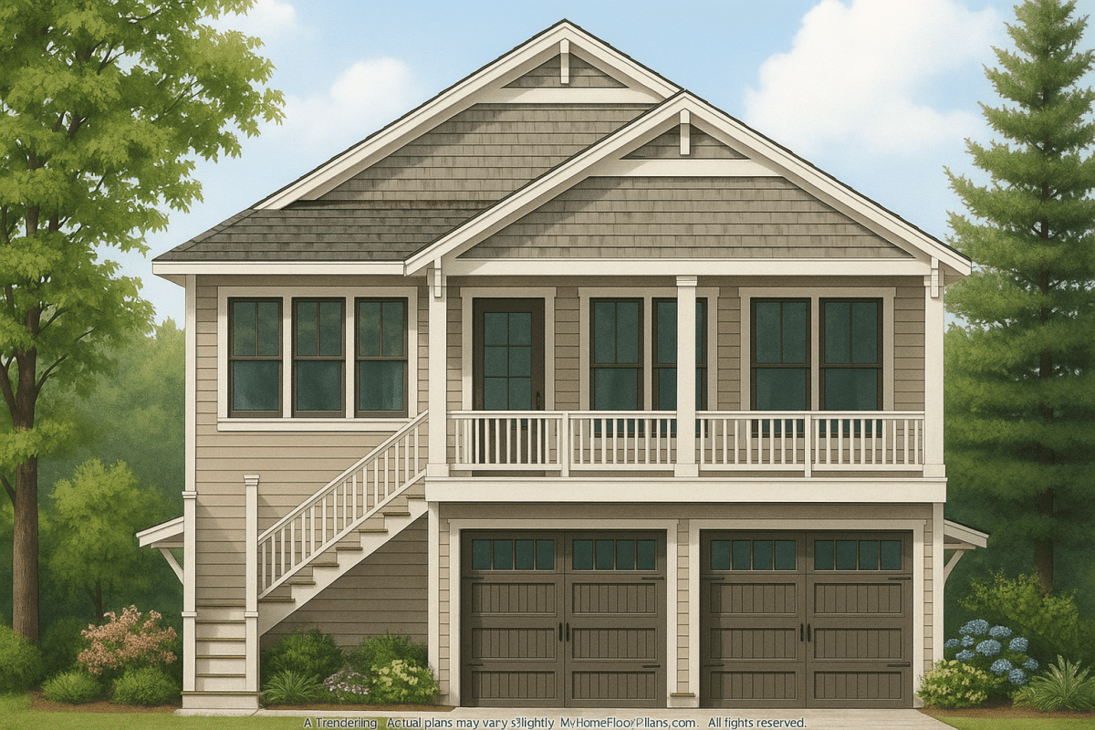 IMPORTANT Make the house as realistic as possible, landscape orientation, and display entire house. Do not off right or left side of house!