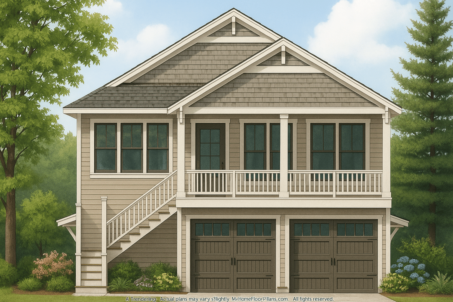 IMPORTANT Make the house as realistic as possible, landscape orientation, and display entire house. Do not off right or left side of house!