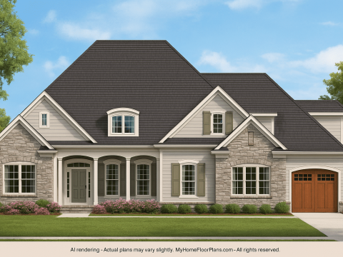 IMPORTANT Make the house as realistic as possible, landscape orientation, and display entire house. Do not off right or left side of house!