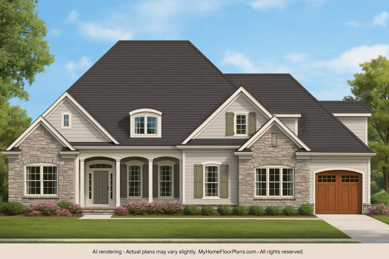 IMPORTANT Make the house as realistic as possible, landscape orientation, and display entire house. Do not off right or left side of house!