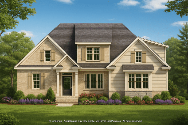 IMPORTANT Make the house as realistic as possible, landscape orientation, and display entire house. Do not cut off right or left side of house!