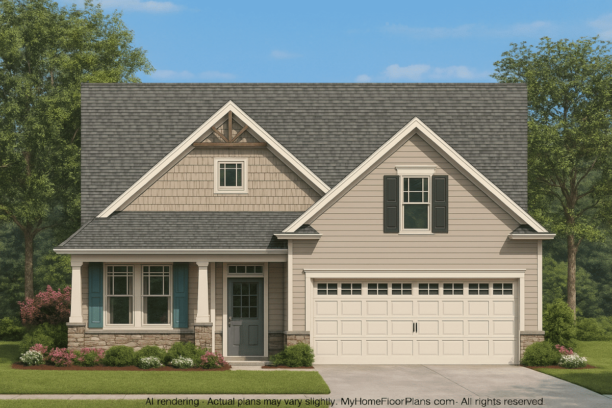 IMPORTANT Make the house as realistic as possible, landscape orientation, and display entire house. Do not cut off right or left side of house!