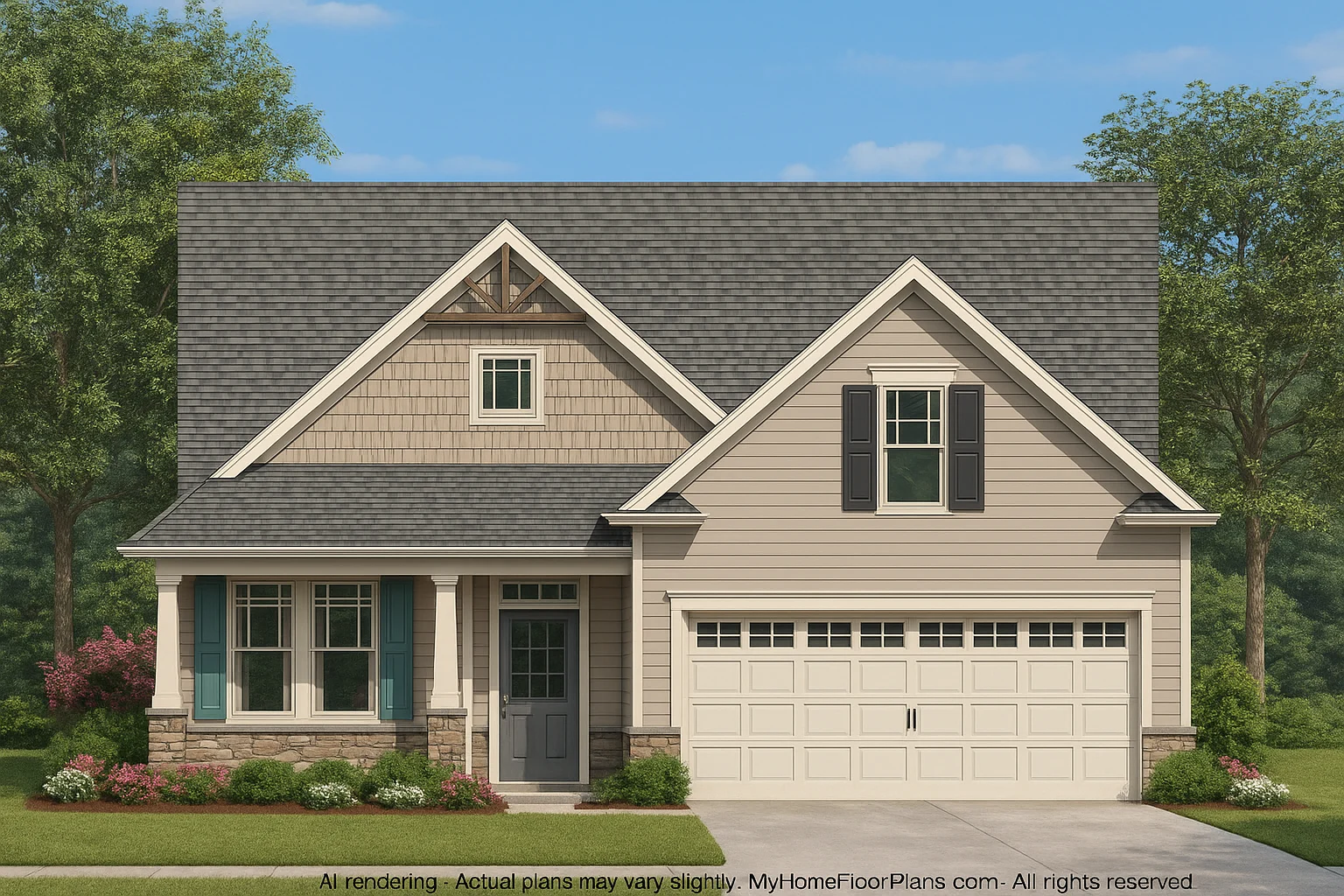 IMPORTANT Make the house as realistic as possible, landscape orientation, and display entire house. Do not cut off right or left side of house!