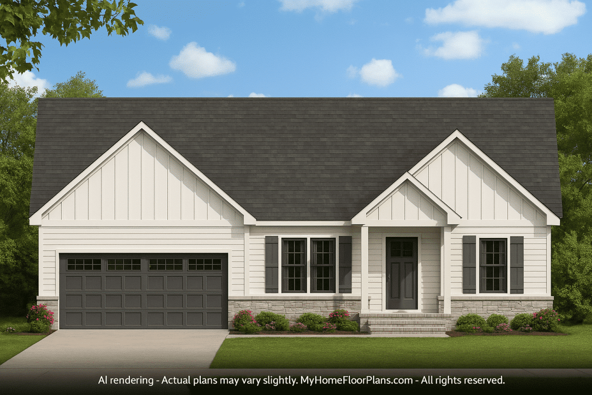 IMPORTANT Make the house as realistic as possible, landscape orientation, and display entire house. Do not cut off right or left side of house!