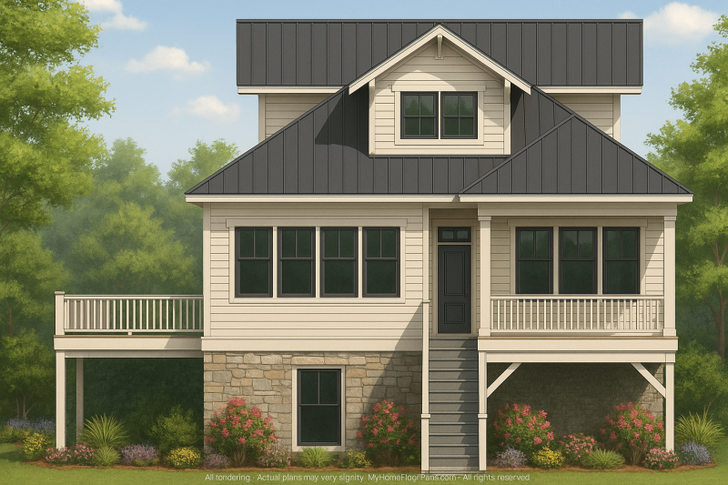 **IMPORTANT** Make the house as realistic as possible, landscape orientation, and display entire house. Do not cut off right or left side of house!