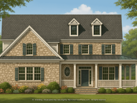 IMPORTANT Make the house as realistic as possible, landscape orientation, and display entire house. Do not cut off right or left side of house!