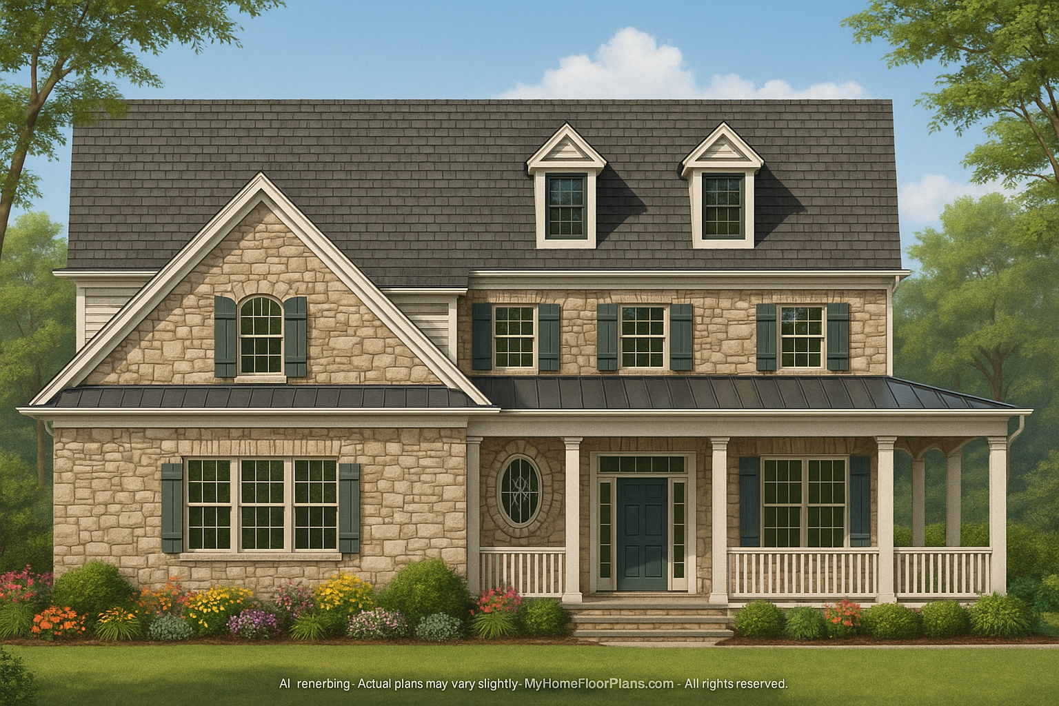 IMPORTANT Make the house as realistic as possible, landscape orientation, and display entire house. Do not cut off right or left side of house!