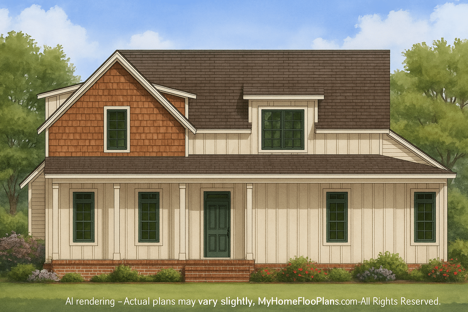 **IMPORTANT** Make the house as realistic as possible, landscape orientation, and display entire house. Do not cut off right or left side of house!