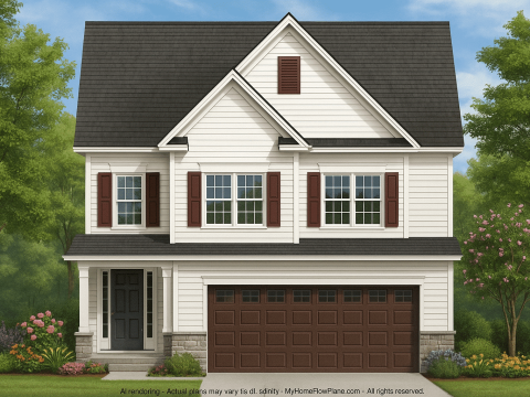IMPORTANT Make the house as realistic as possible, landscape orientation, and display entire house. Do not cut off right or left side of house!